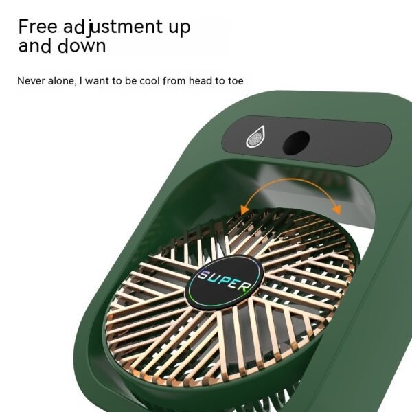 Air Conditioning Fan Desk Misting Fan Air Cooler Cooling USB Rechargeable - Image 6