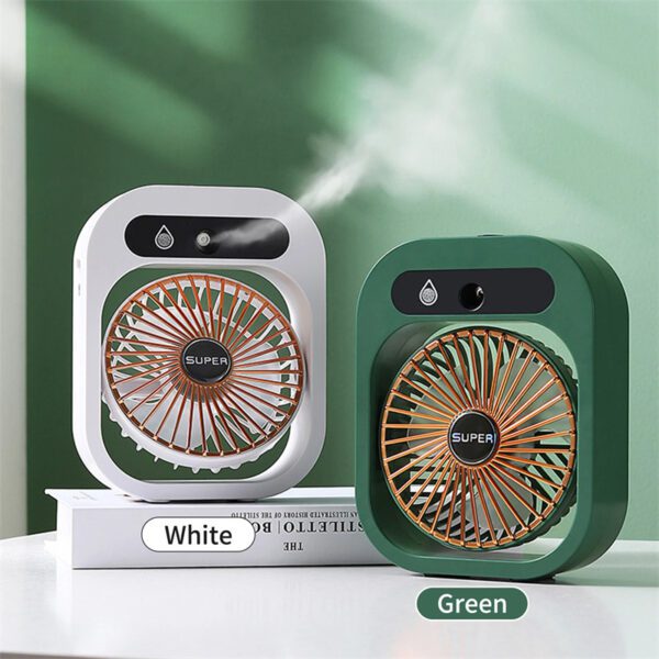 Air Conditioning Fan Desk Misting Fan Air Cooler Cooling USB Rechargeable - Image 5