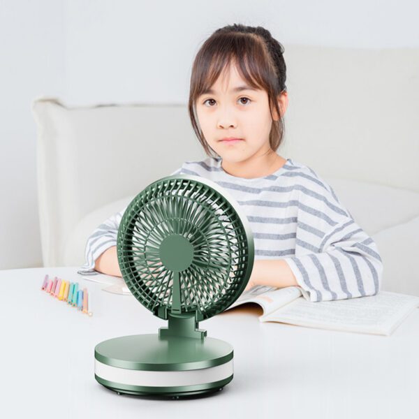 Portable Desk Electric Fan Wall Mounted Small Folding - Image 5