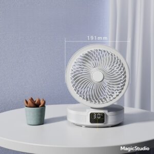 Portable Desk Electric Fan Wall Mounted Small Folding