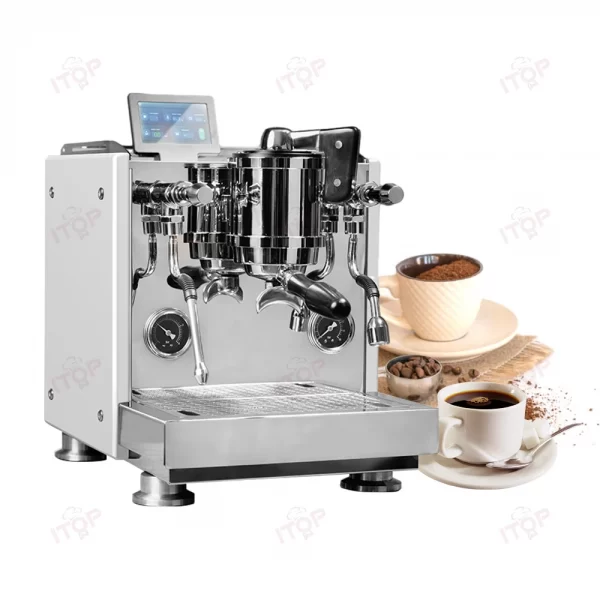 1L Extraction boiler 2.5L Steam boiler Commercial Single Double Group Espresso Coffee Maker With Imported rotary vane Water Pump