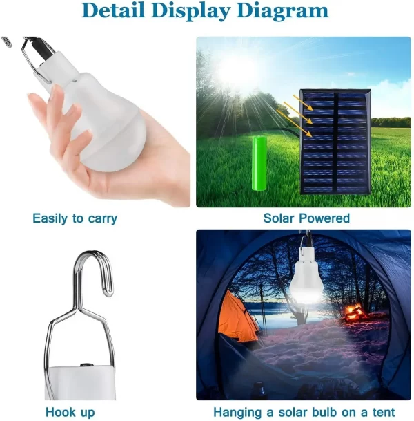 LED Solar Bulb Light - Image 4