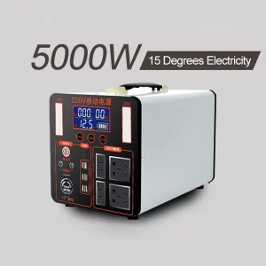 Portable Solor Generator Camping 1000W 2000W 3000W Power Station Fishing Rechargeable Solar Battery 220V Korea Style