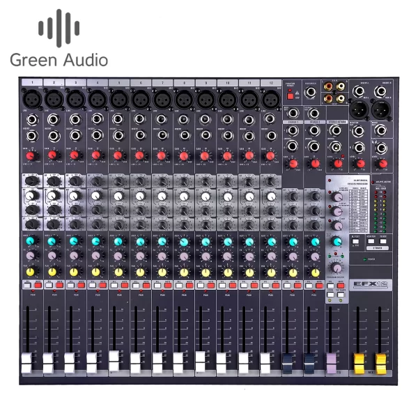 GAX-EFX16 8/12/16-way Professional Audio Mixer USB Marshalling Digital Reverberation Effector