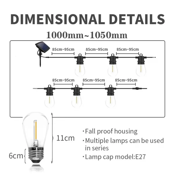 Solar String Lights IP65 - Image 6