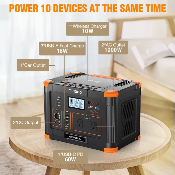 Portable Station Power Bank 1000W - Image 3