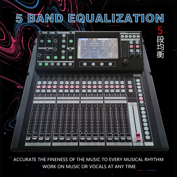 GAX-TZ20 Professional DJ Audio Mixer 24 Channels Audio Mixer Digital Mixer Mixing Console