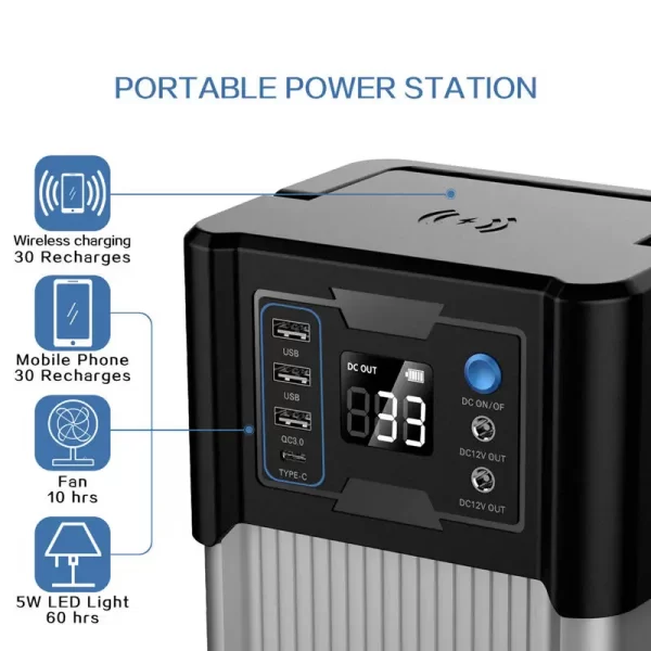 Solar Mini UPS 300W 500W 80000mAh - Image 3