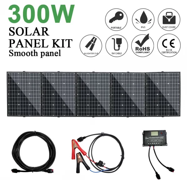 300W 18V Flexible Foldable Solar - Image 2