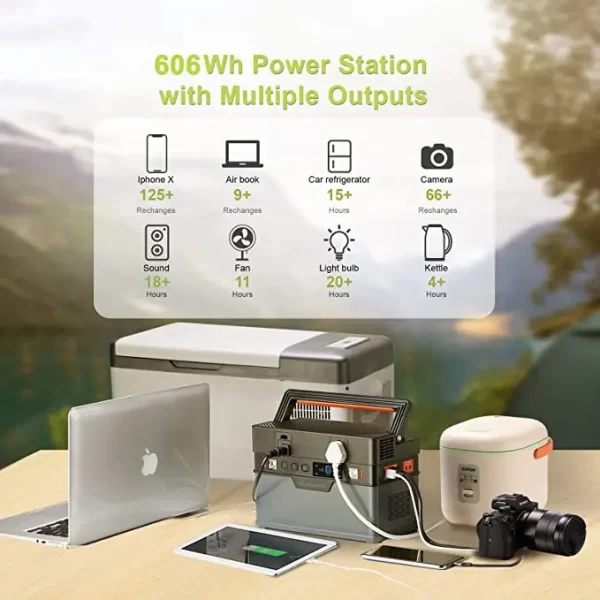 500W Power Station with Solar Panel - Image 2