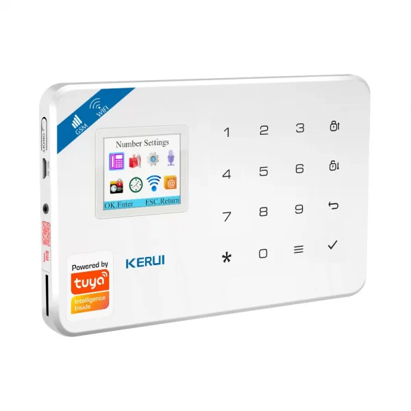 KERUI Tuya Alarm kit Solar Camera WIFI GSMHome Burglar Security System Curtain Motion Sensor Wireless Solar Siren IP Camera