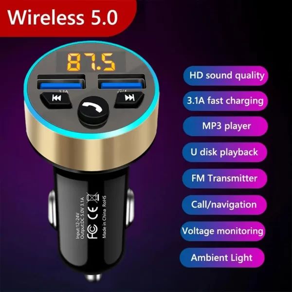 Wireless Car FM Transmitter - Image 4