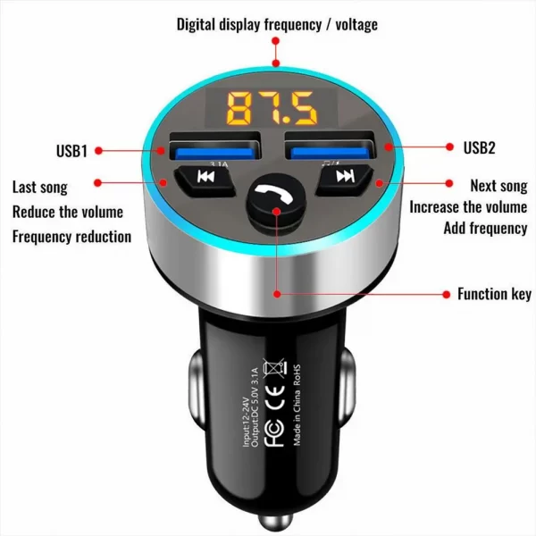 Wireless Car FM Transmitter - Image 6