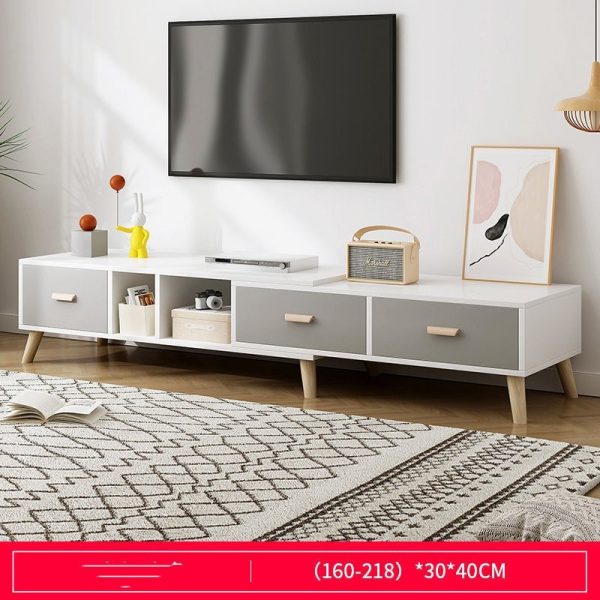 TV Cabinet Small Apartment Living Room Combination Retractable TV Cabinet – Image 4