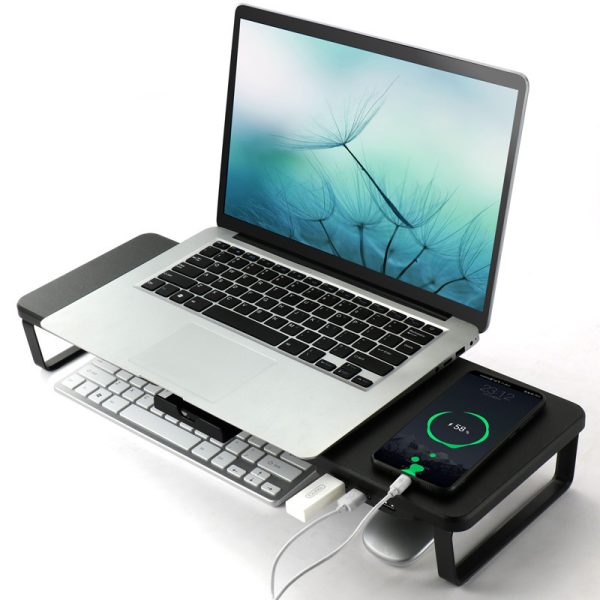 Monitor Lift Stand Laptop Stand Mobile Phone Charging – Image 2