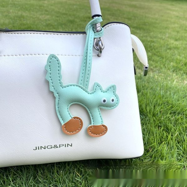 Mini CAT Leather Bag Pendant – Image 8
