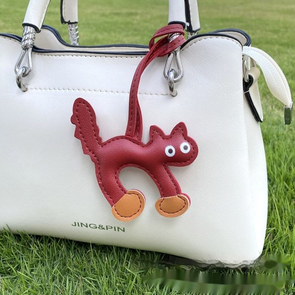 Mini CAT Leather Bag Pendant – Image 4
